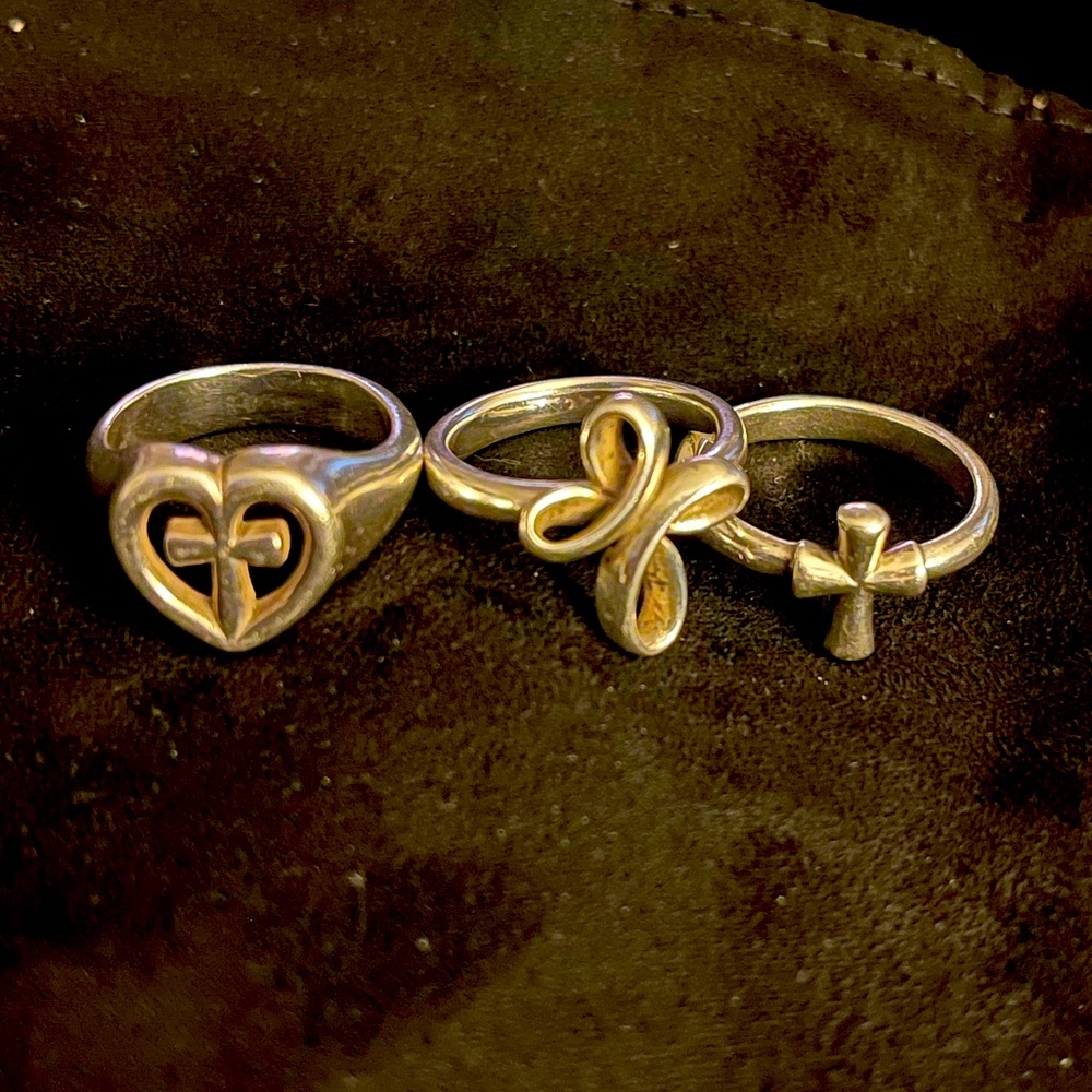 James Avery -3 Cross Rings